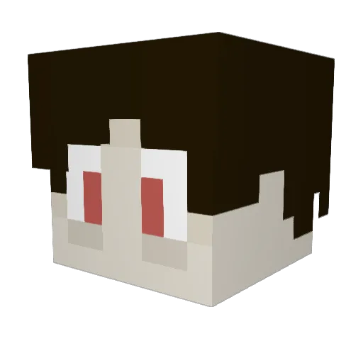 NameUndetermined Minecraft avatar head, 3D render