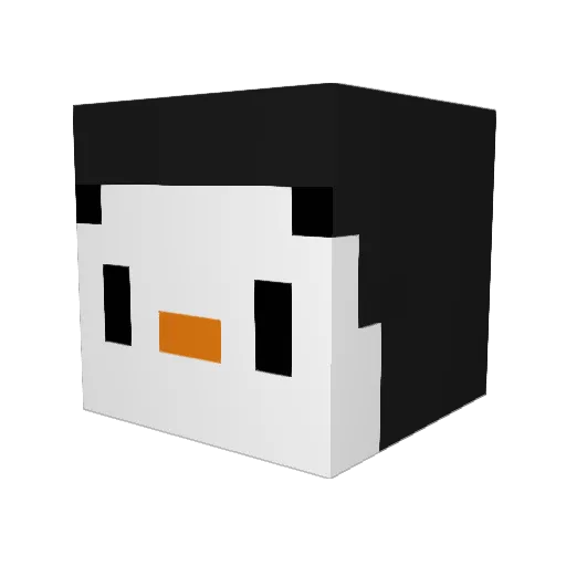 Name_1235 Minecraft avatar head, 3D render