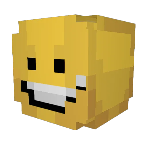 Name_Unknow Minecraft avatar head, 3D render