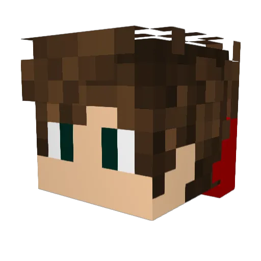 Namechi Minecraft avatar head, 3D render