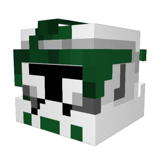 NamedCj Minecraft avatar head, 3D render