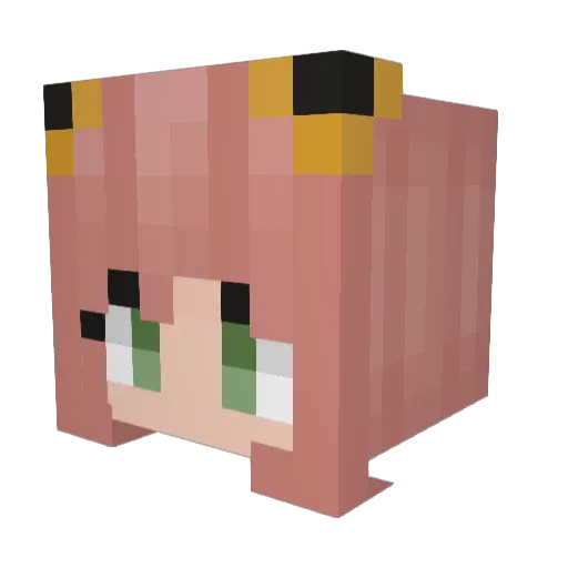 Nameesh15 Minecraft avatar head, 3D render