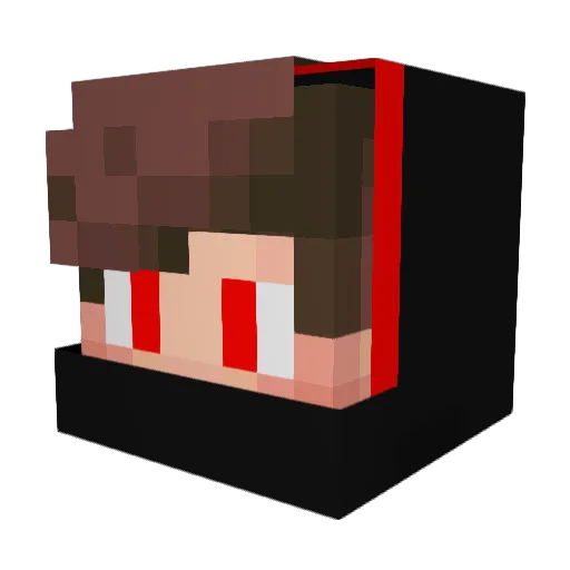 NamelLeZz Minecraft avatar head, 3D render