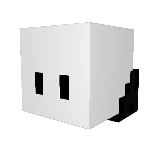 Nameless067 Minecraft avatar head, 3D render