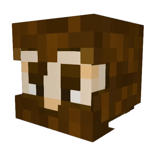 NamesElliot Minecraft avatar head, 3D render
