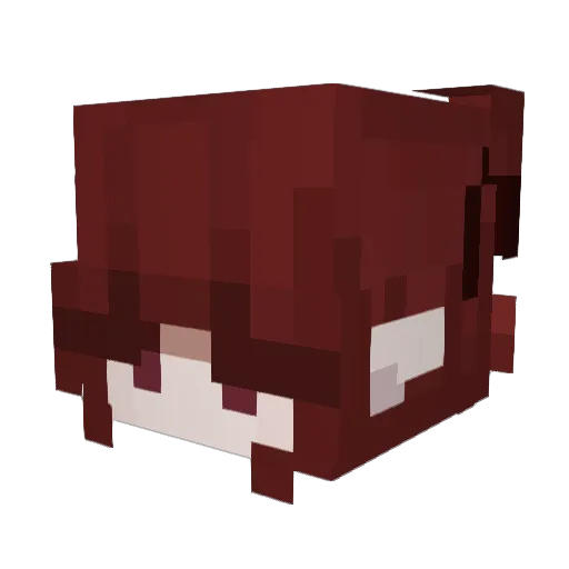 Namika96 Minecraft avatar head, 3D render