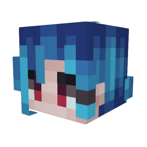Namirox Minecraft avatar head, 3D render