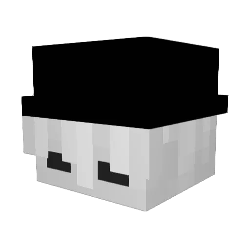 Namize Minecraft avatar head, 3D render