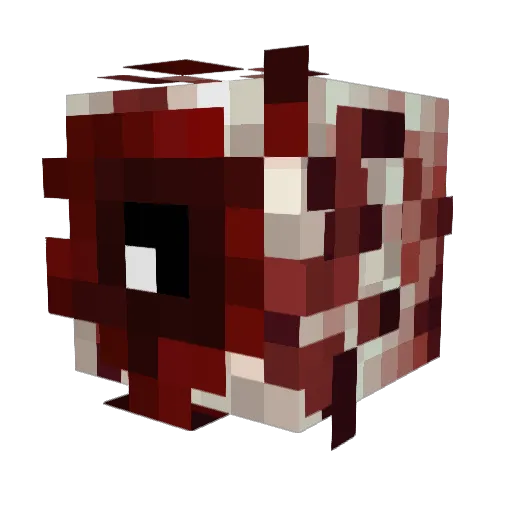 Nammaturo Minecraft avatar head, 3D render