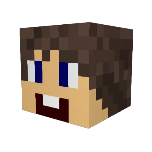 Namo__ Minecraft avatar head, 3D render