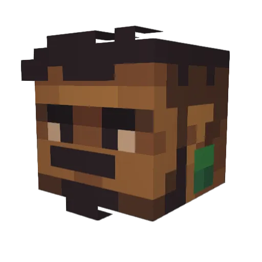 Namor1307 Minecraft avatar head, 3D render