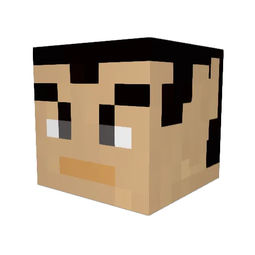 NamortheSubbie Minecraft avatar head, 3D render
