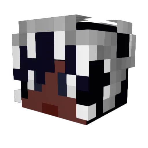 Namsual Minecraft avatar head, 3D render
