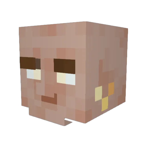 Namtab10 Minecraft avatar head, 3D render