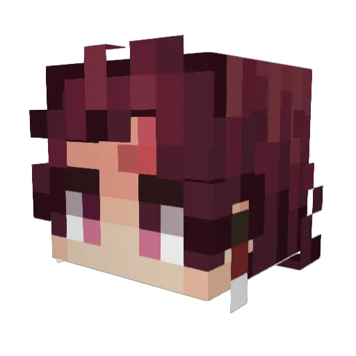Namtarc Minecraft avatar head, 3D render