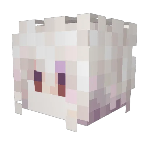 Namtu_ Minecraft avatar head, 3D render