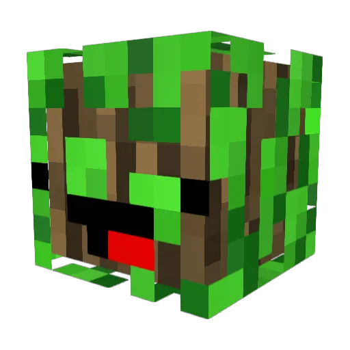 Namu_ Minecraft avatar head, 3D render