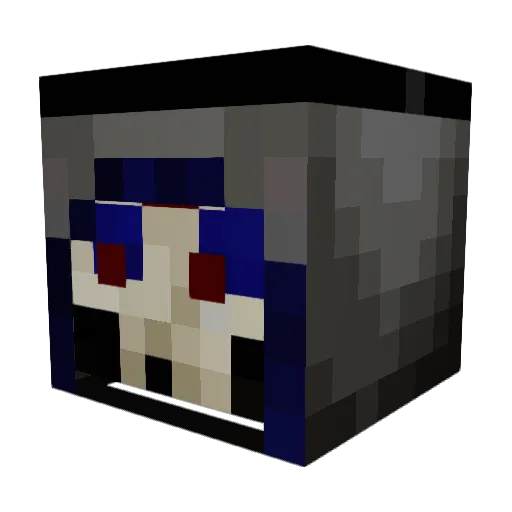 Namuj Minecraft avatar head, 3D render