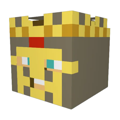 Namulator Minecraft avatar head, 3D render