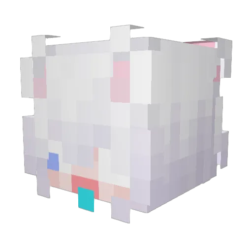 NanJie77 Minecraft avatar head, 3D render