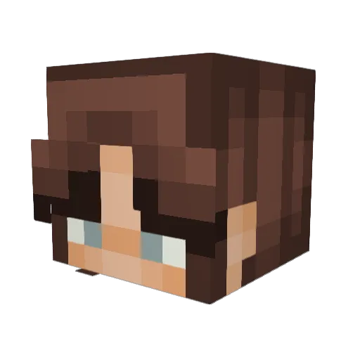 NanLui098 Minecraft avatar head, 3D render