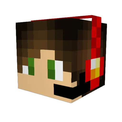NanOO5 Minecraft avatar head, 3D render