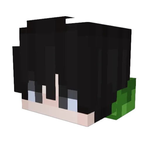 NanTTTT Minecraft avatar head, 3D render