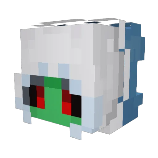 Nan_Mu Minecraft avatar head, 3D render