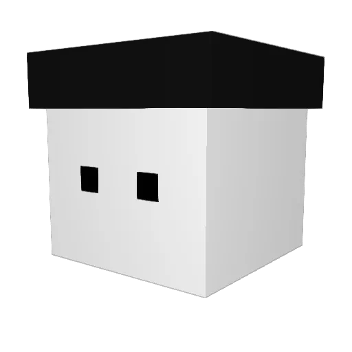 Nana0621 Minecraft avatar head, 3D render