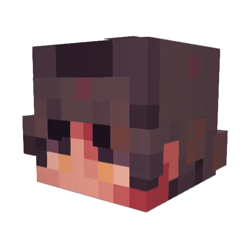 Nana0__0 Minecraft avatar head, 3D render