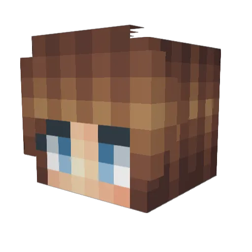 Nana1946 Minecraft avatar head, 3D render