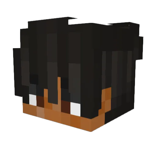 NanaBoyy Minecraft avatar head, 3D render