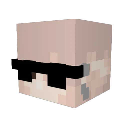 NanaFan707 Minecraft avatar head, 3D render
