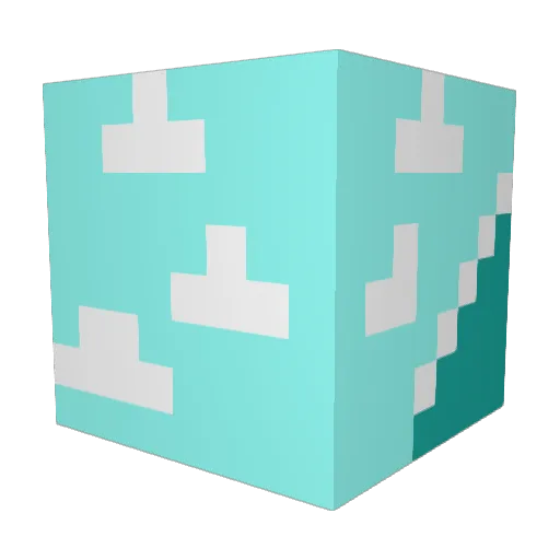 NanaYT Minecraft avatar head, 3D render