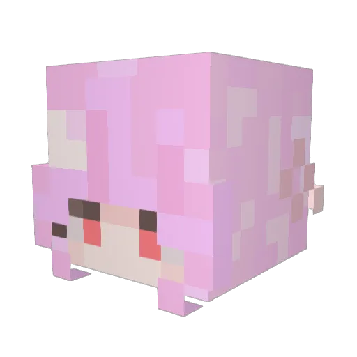 Nana_774 Minecraft avatar head, 3D render