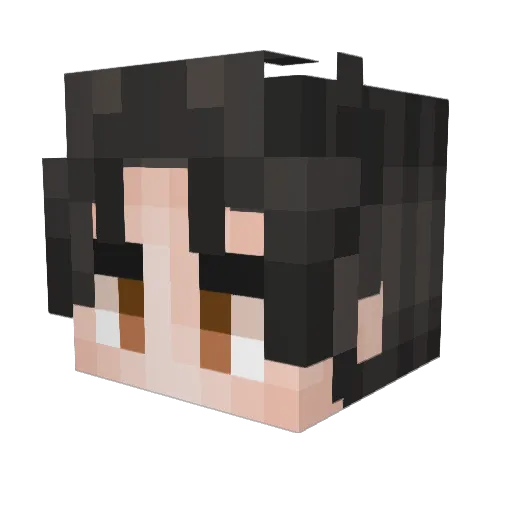 NanachiNut Minecraft avatar head, 3D render