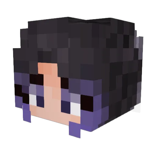 Nanaco999 Minecraft avatar head, 3D render