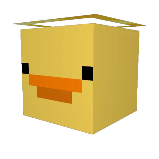 Nanafy Minecraft avatar head, 3D render