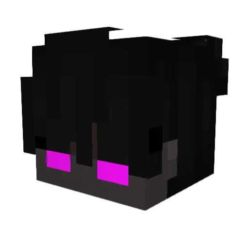 Nanair Minecraft avatar head, 3D render