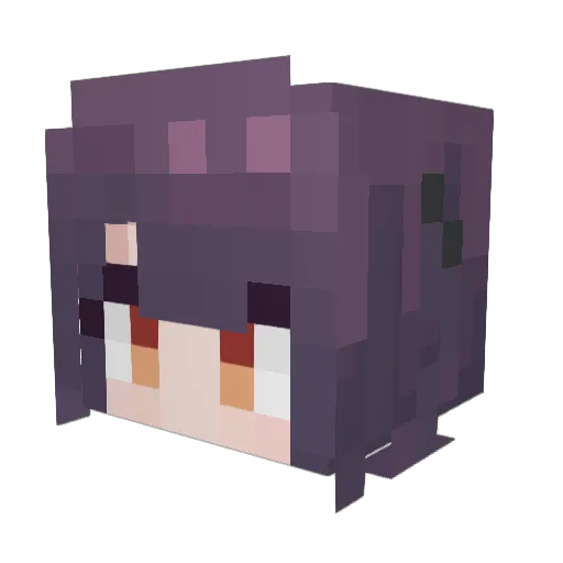 Nanami0616157 Minecraft avatar head, 3D render
