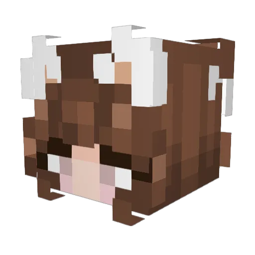 Nanami91 Minecraft avatar head, 3D render