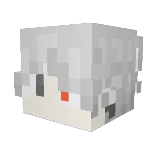 Nanami_Seven Minecraft avatar head, 3D render