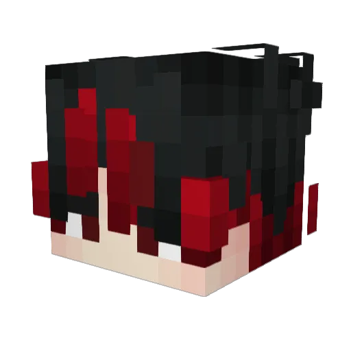Nanann_ Minecraft avatar head, 3D render