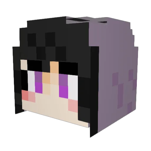 Nanari0205 Minecraft avatar head, 3D render