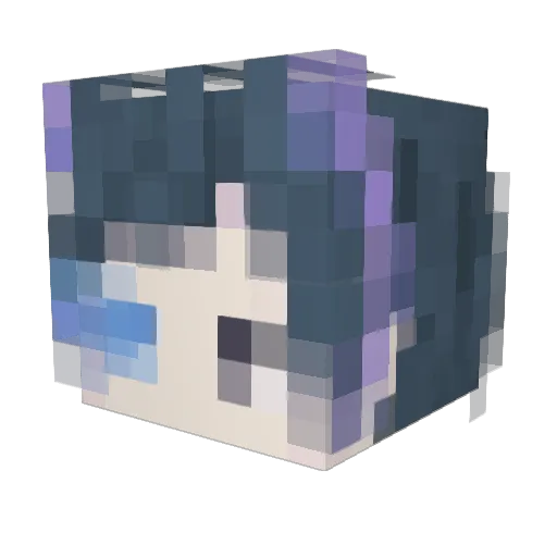 Nanci66 Minecraft avatar head, 3D render