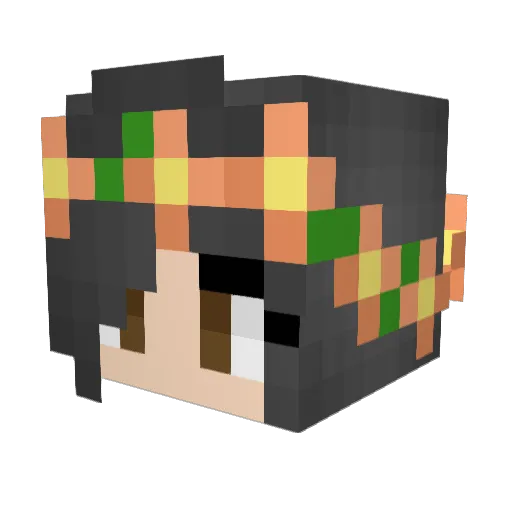 NancyArnold Minecraft avatar head, 3D render