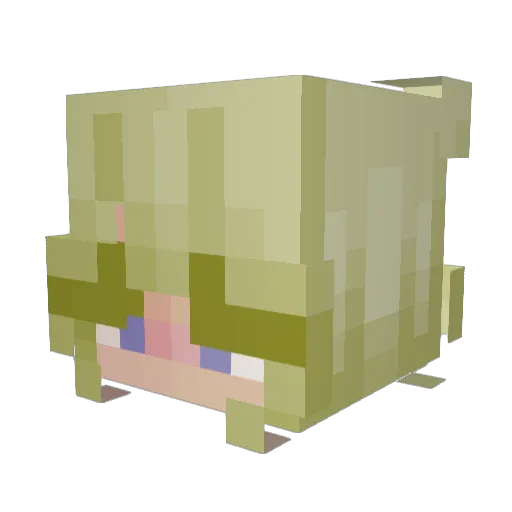 Nancy_moon Minecraft avatar head, 3D render