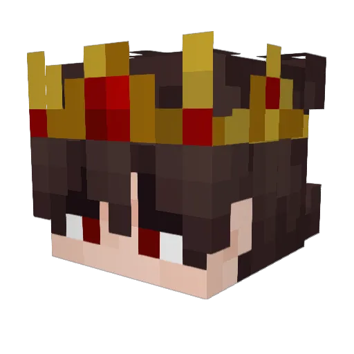 Nanda00 Minecraft avatar head, 3D render
