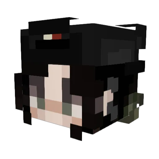 NandaSpto Minecraft avatar head, 3D render