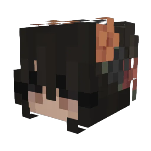 Nandavd_ Minecraft avatar head, 3D render